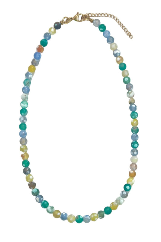 Citrus Dot Beaded Necklace
