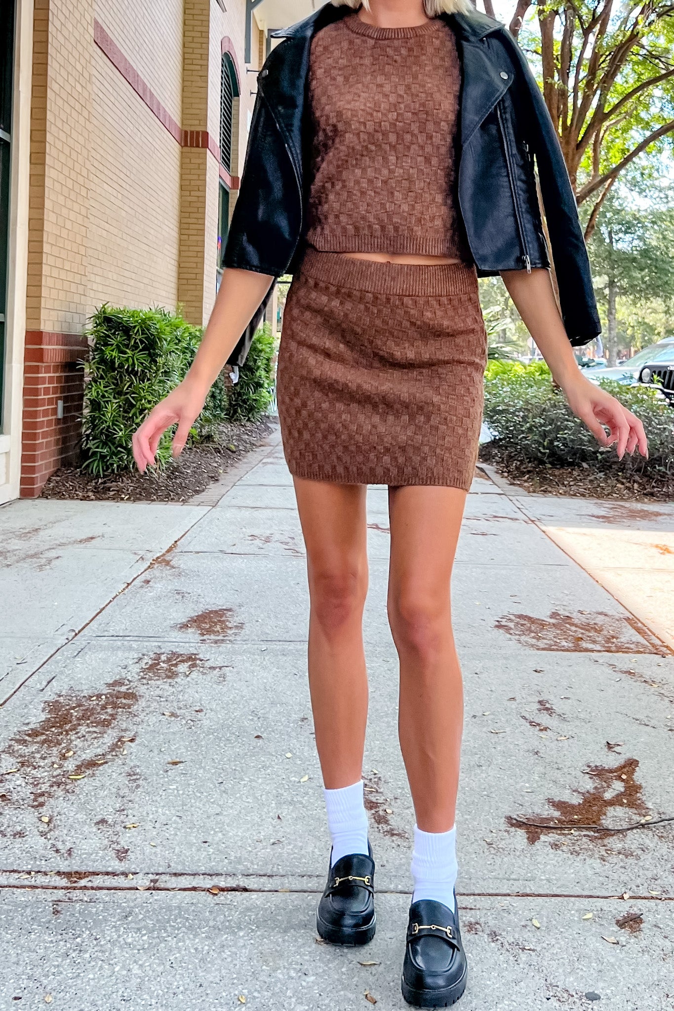 Alana Weave Knit Skirt