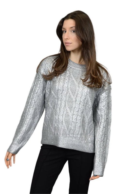 Rowayne Silver Foil Sweater