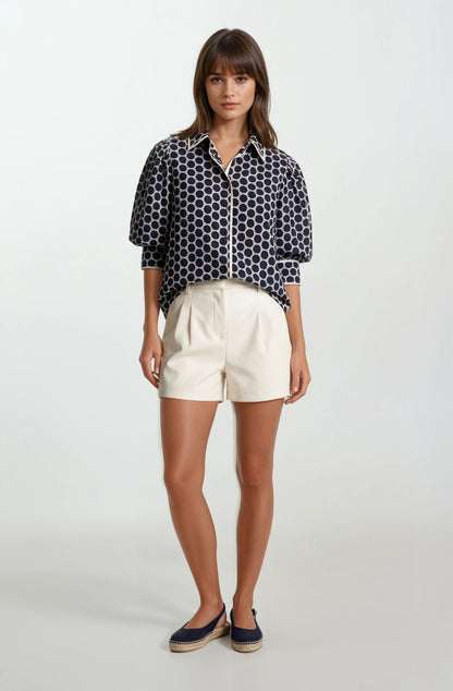 Pippa Marine Dot Shirt