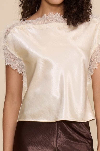 Brynn Lace Trim Top