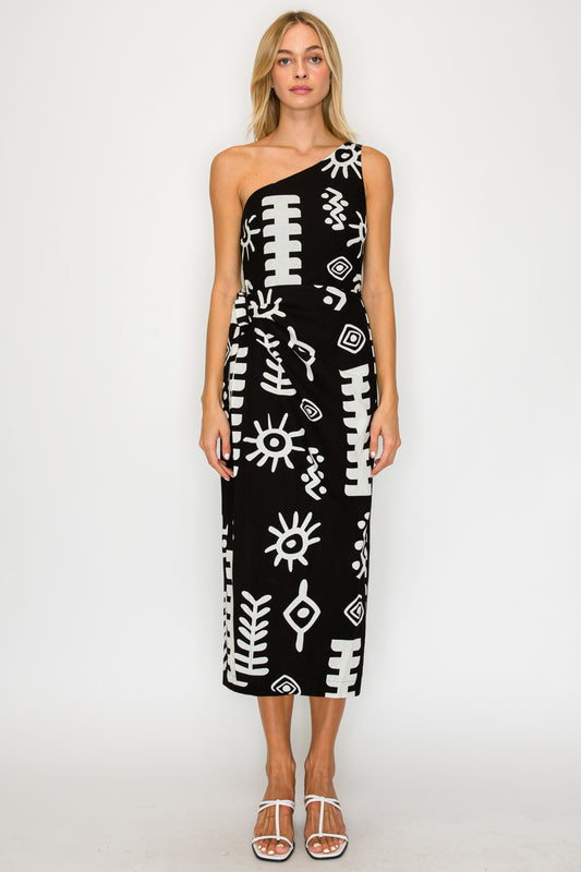 Paros One Shoulder Dress