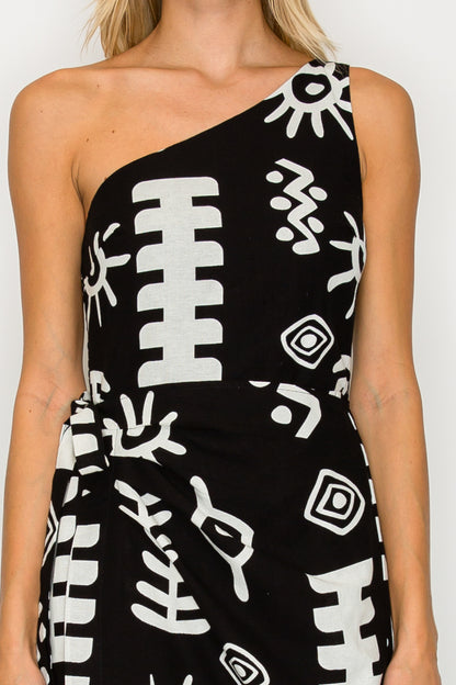 Paros One Shoulder Dress