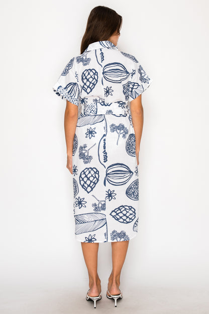 Fruit Delight Shirt Dress