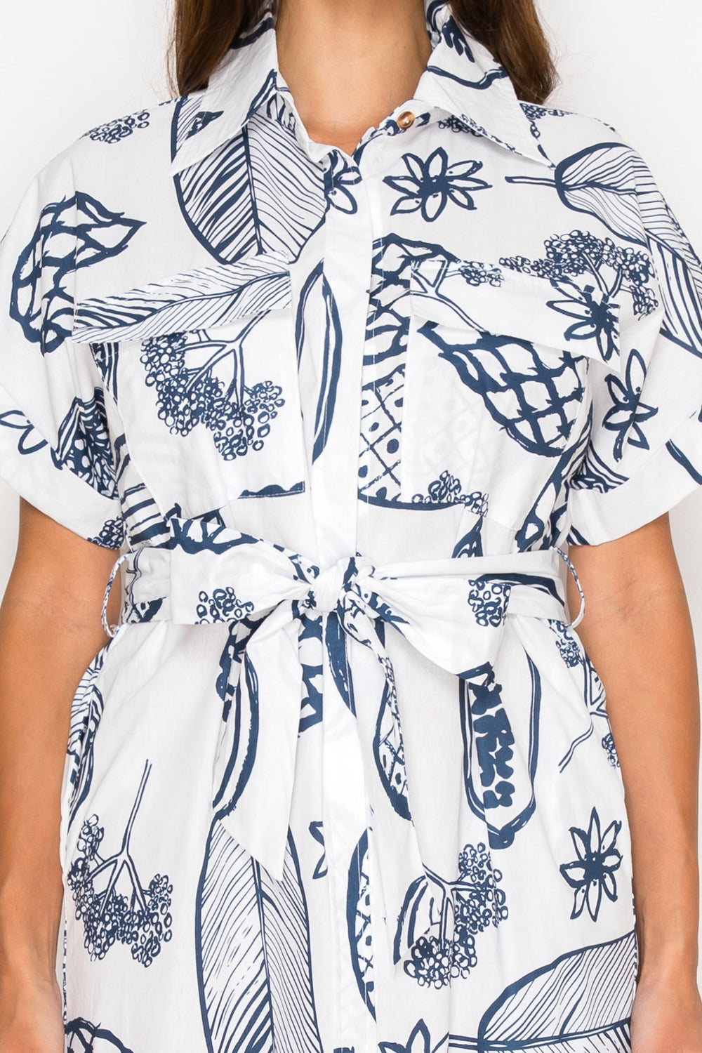 Fruit Delight Shirt Dress