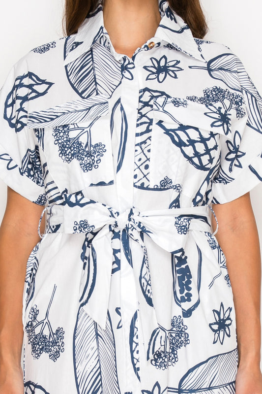 Fruit Delight Shirt Dress