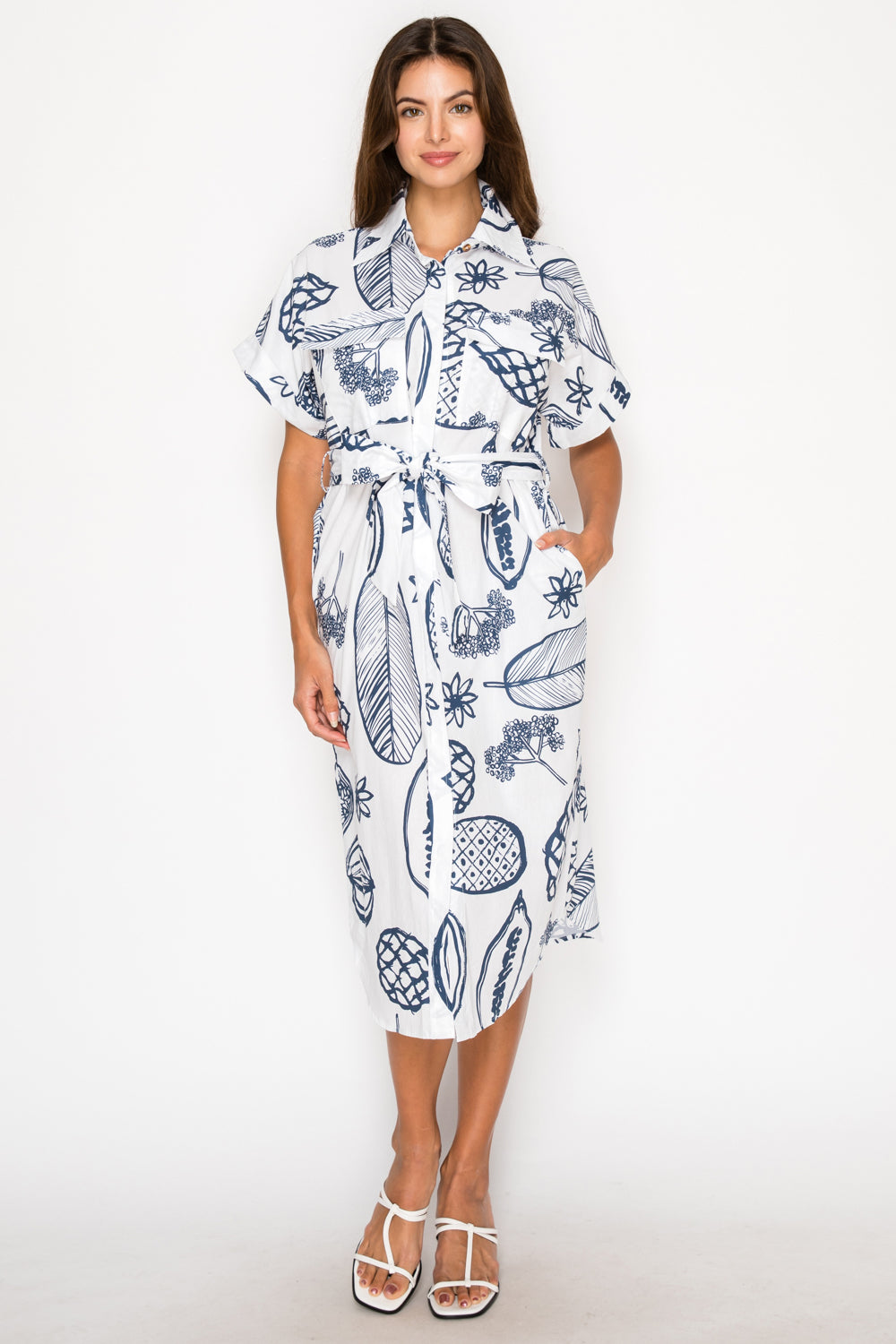 Fruit Delight Shirt Dress