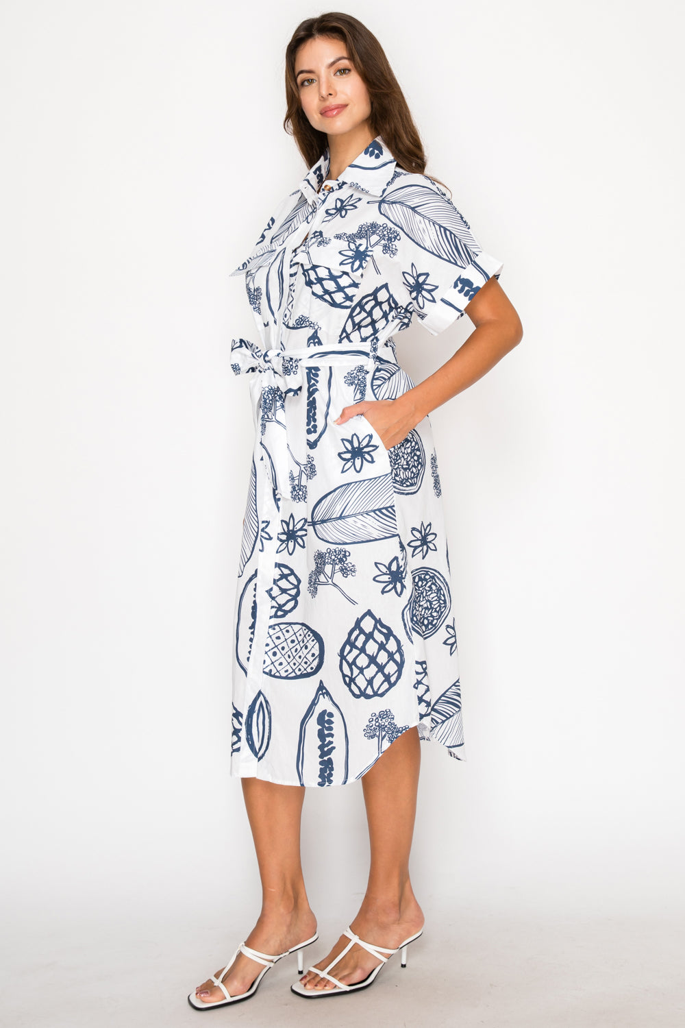 Fruit Delight Shirt Dress