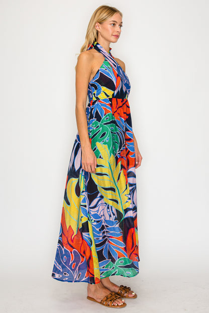 Midnight Tropics Maxi Dress