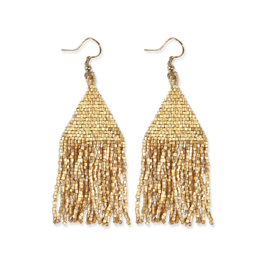 Lexi Luxe Gold Fringe Earrings