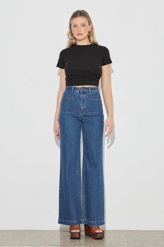 Sailor Jean Long - Eco Ruby Blue Wash