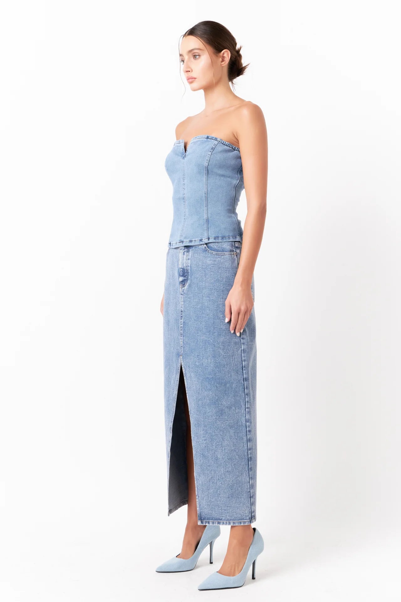 Denim Maxi Skirt - FINAL SALE