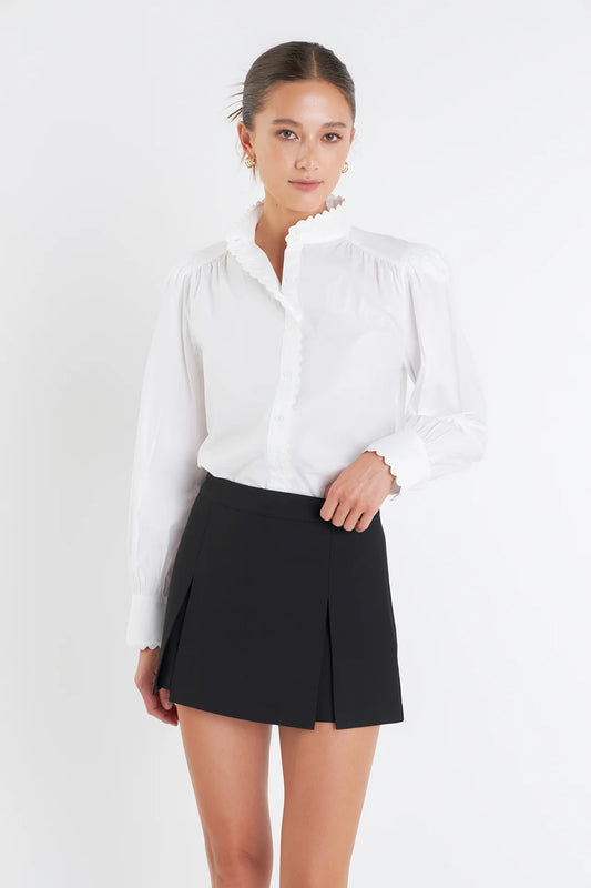 Scallop Trim Shirt