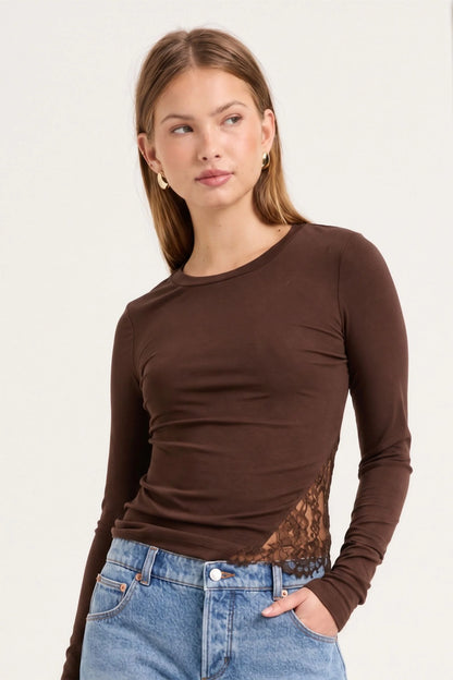 Siren Lace Long Sleeve Tee