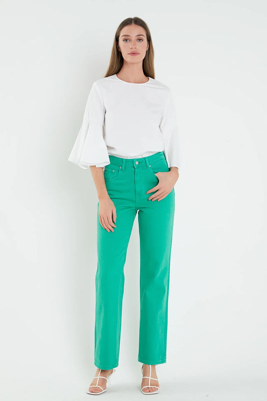 Kelly Green Jeans - FINAL SALE