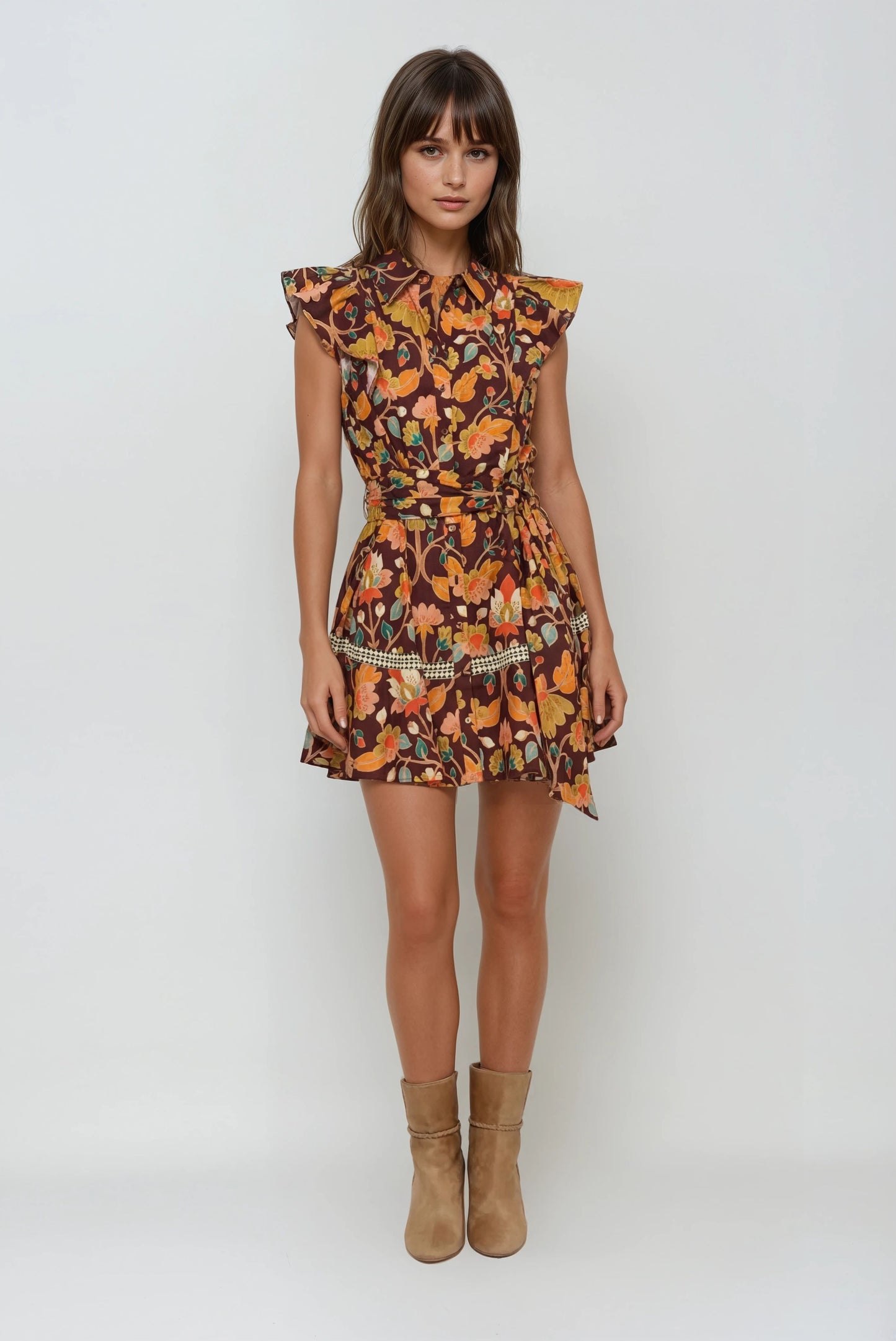 Cara Amber Bloom Mini Dress