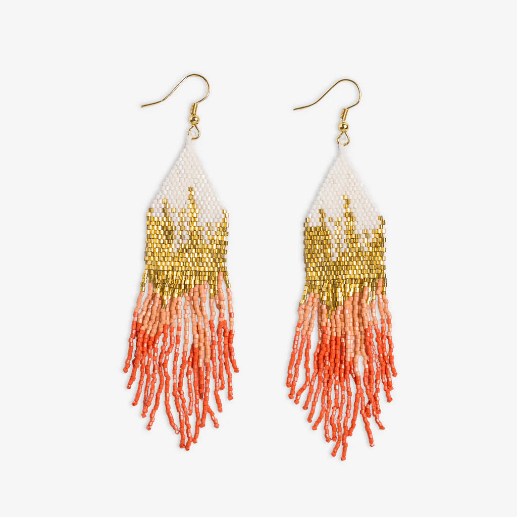 Claire Coral Ombre Earring