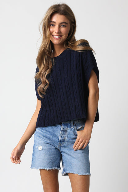 oversized boxy short sleeve sweater top shirt