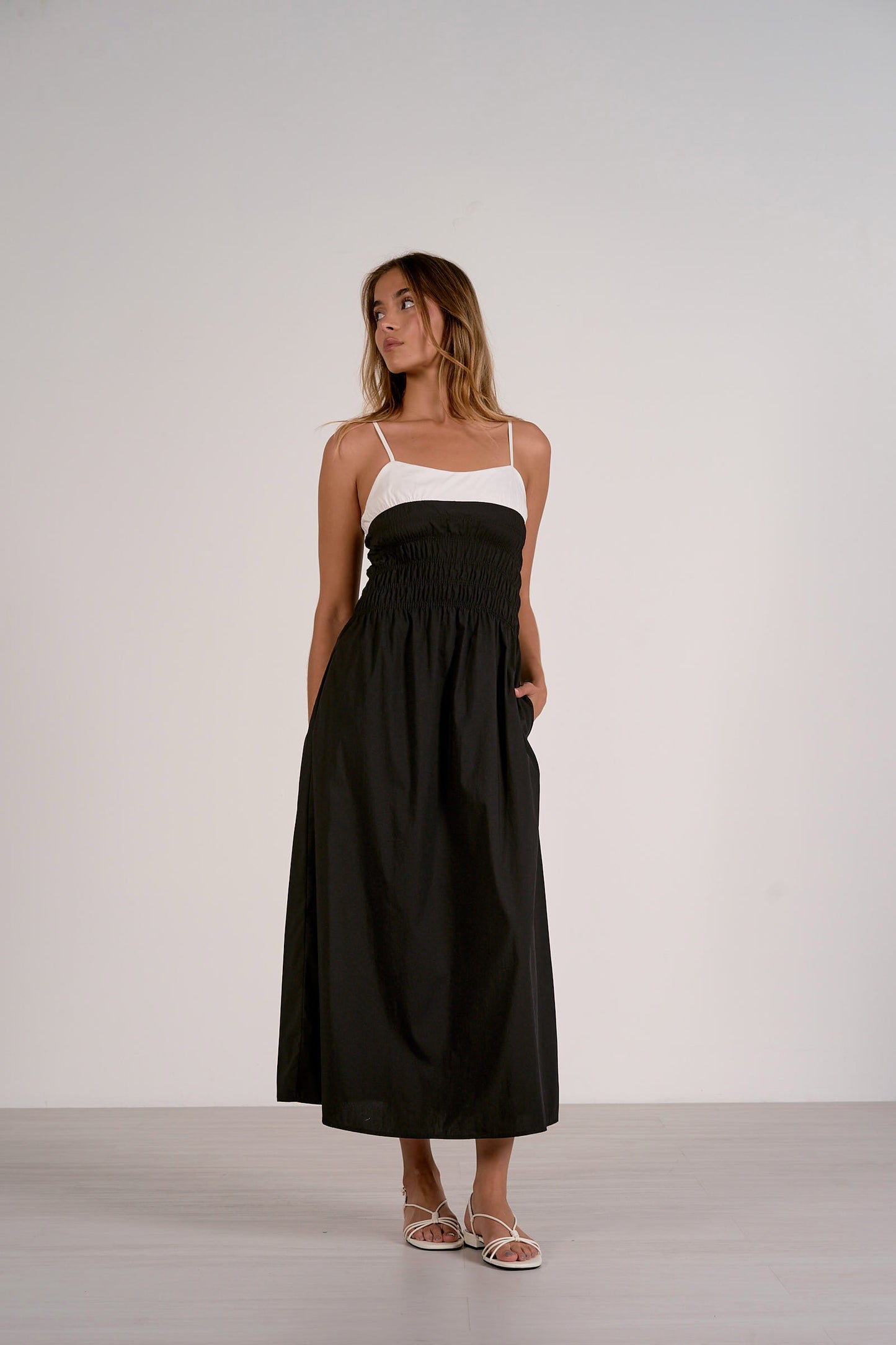 Tuxedo Midi Dress