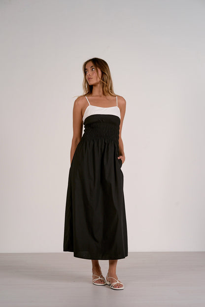 Tuxedo Midi Dress