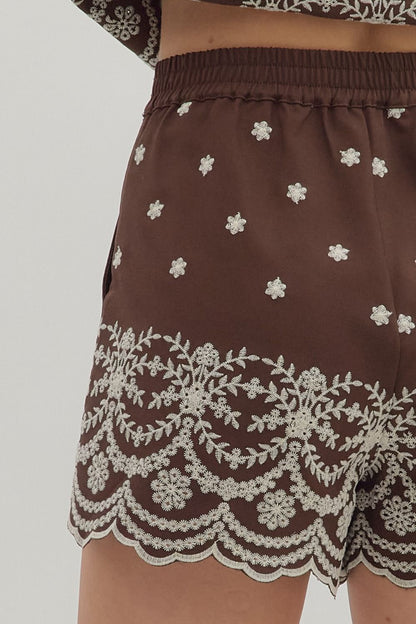 Espresso Stitch Shorts