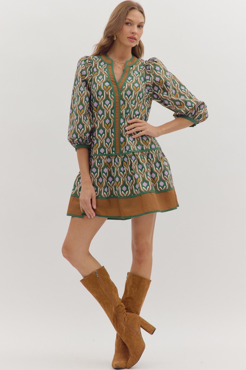 Peacock Mini Dress