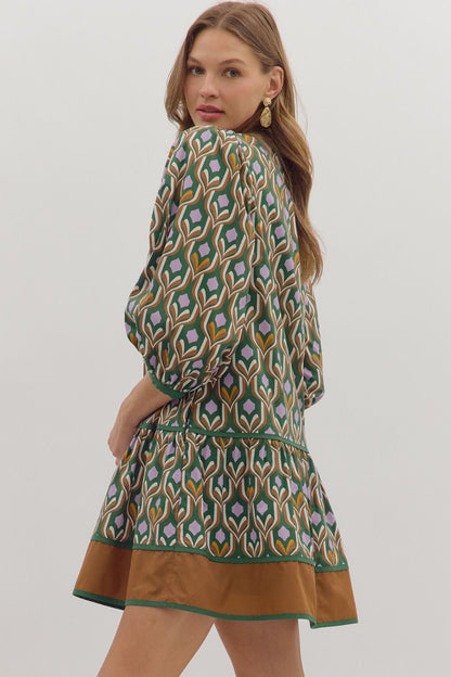 Peacock Mini Dress