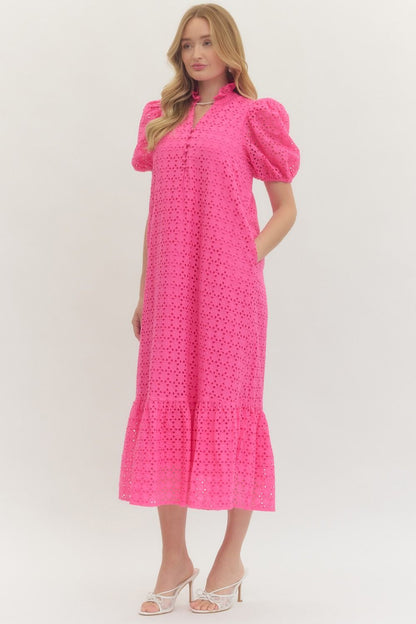 Pink Paradise Midi Dress