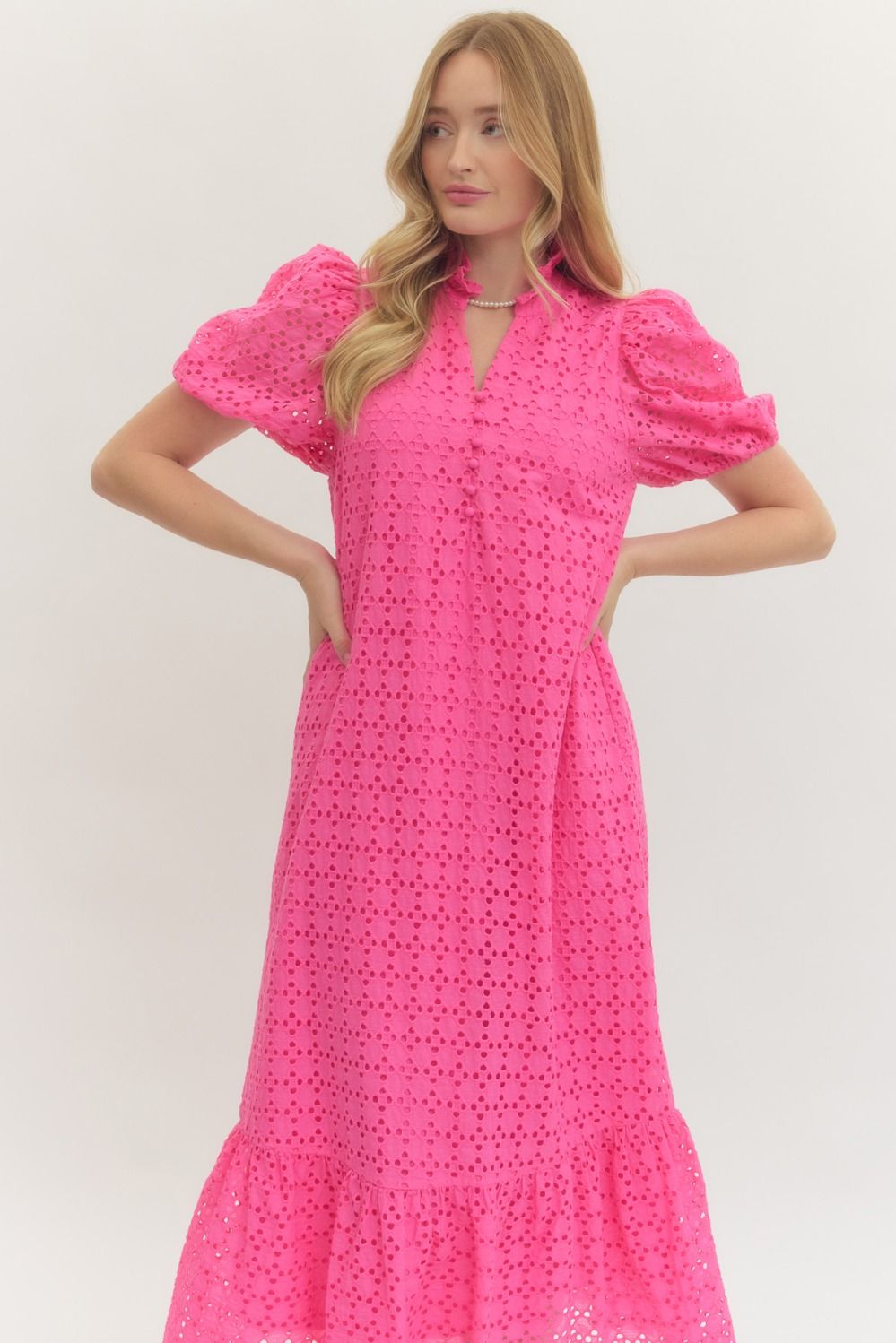 Pink Paradise Midi Dress