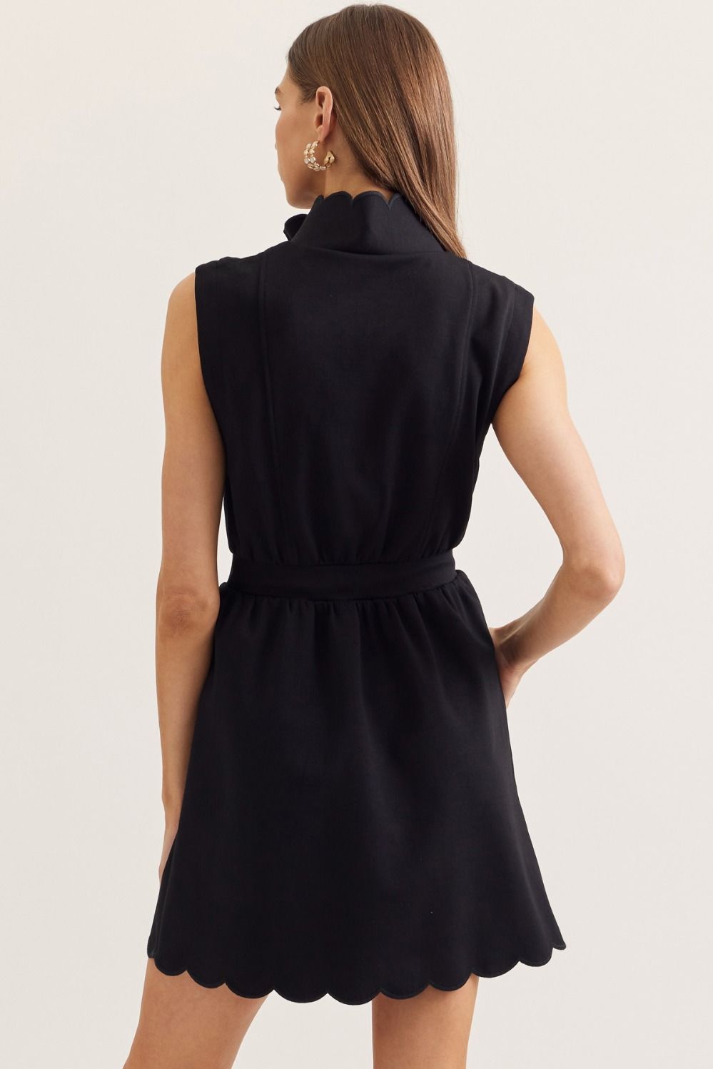 On The Go Scalloped Dress - FINAL SALE