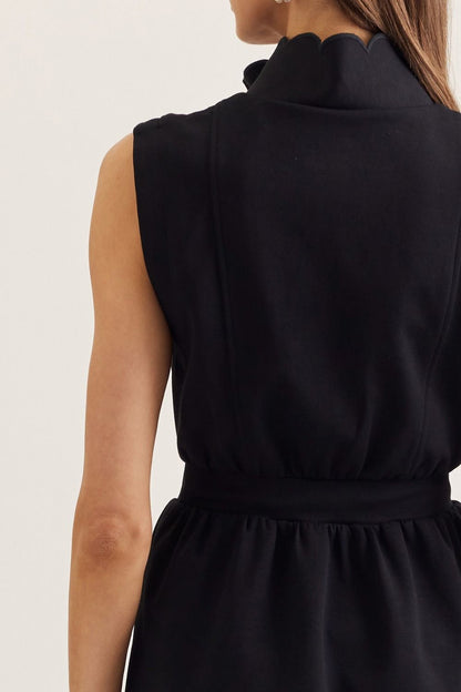 On The Go Scalloped Dress - FINAL SALE