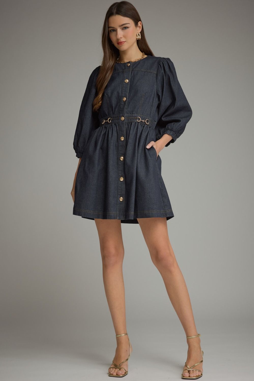 Saddle Up Denim Dress