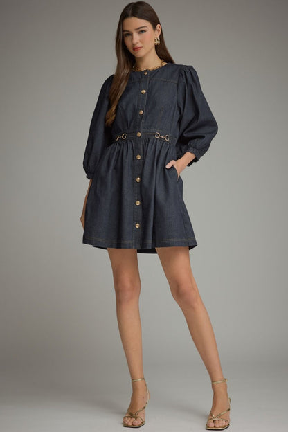 Saddle Up Denim Dress