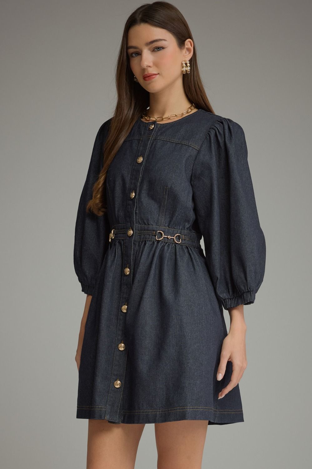 Saddle Up Denim Dress