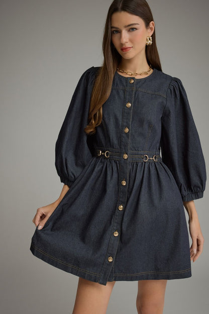 Saddle Up Denim Dress