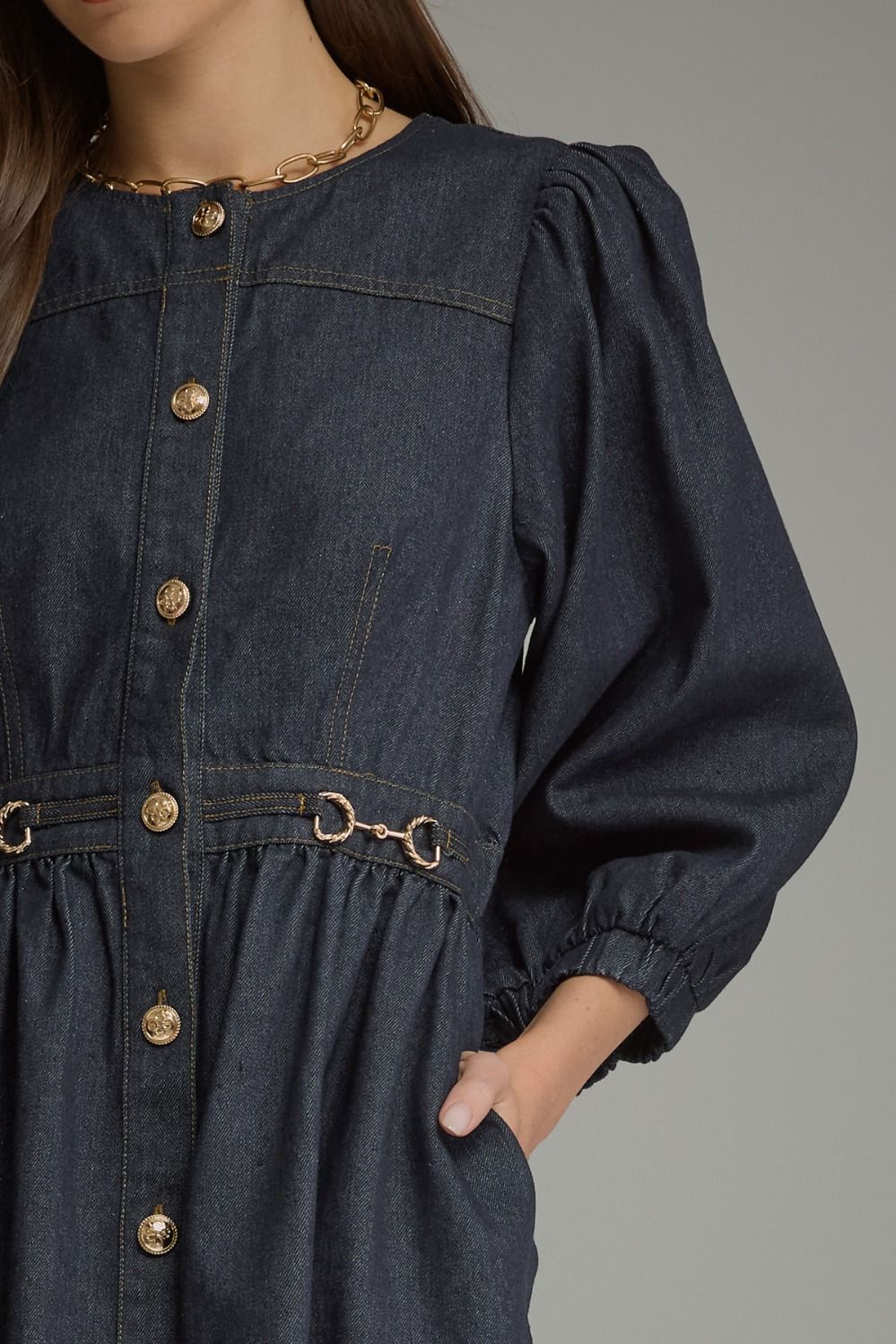 Saddle Up Denim Dress