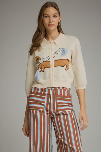 Snow Pup Cardi