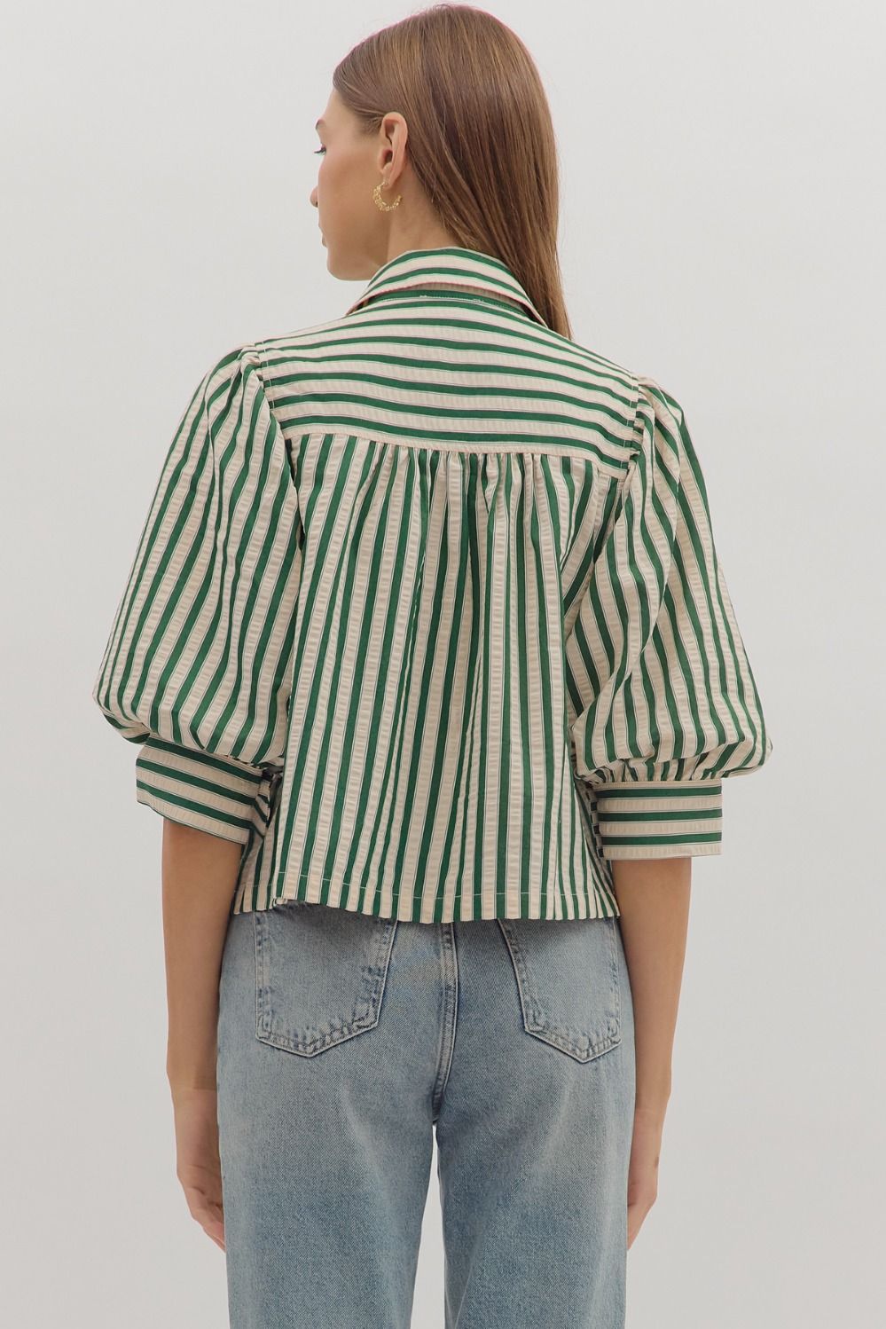 Green Stripe Shirt