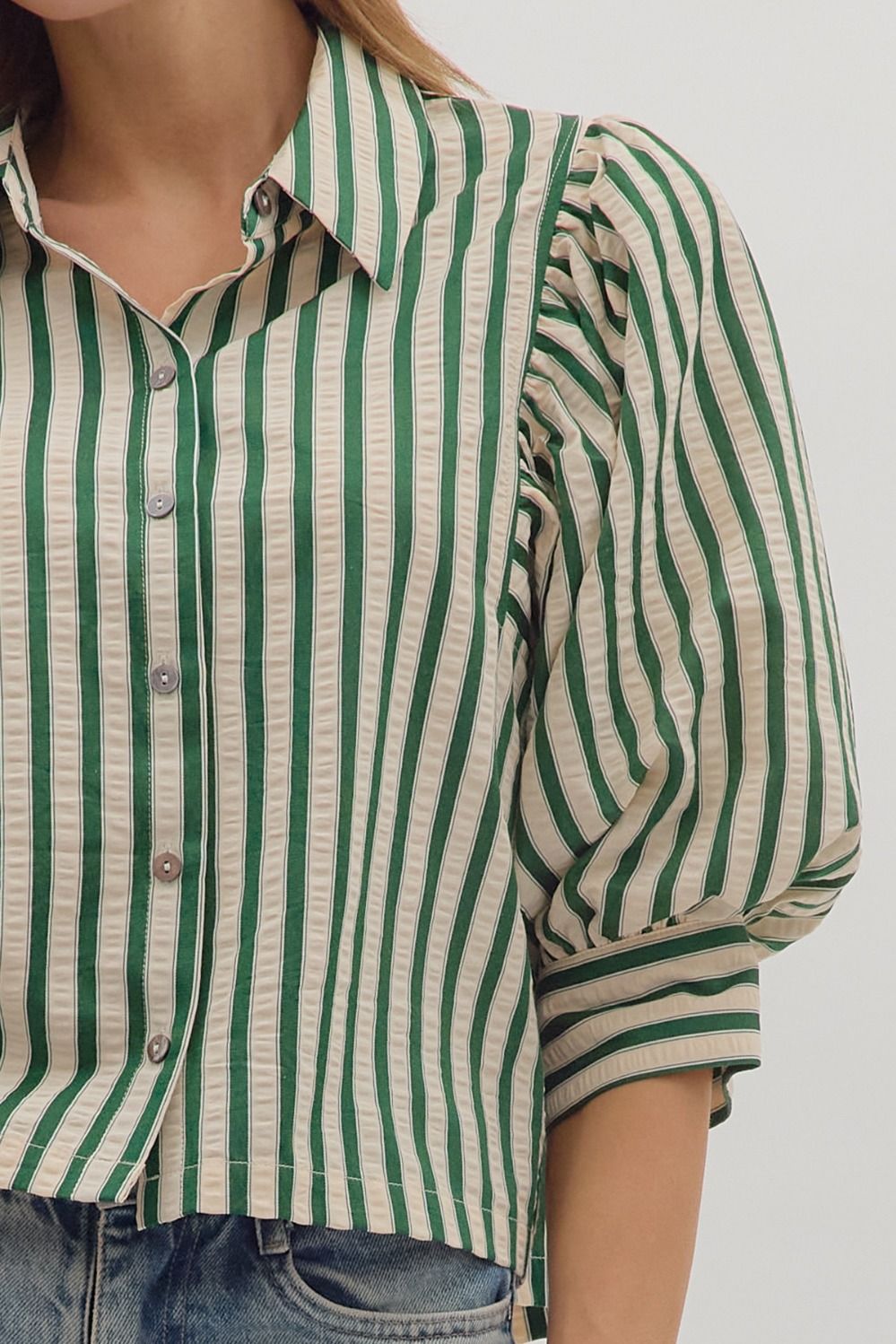 Green Stripe Shirt
