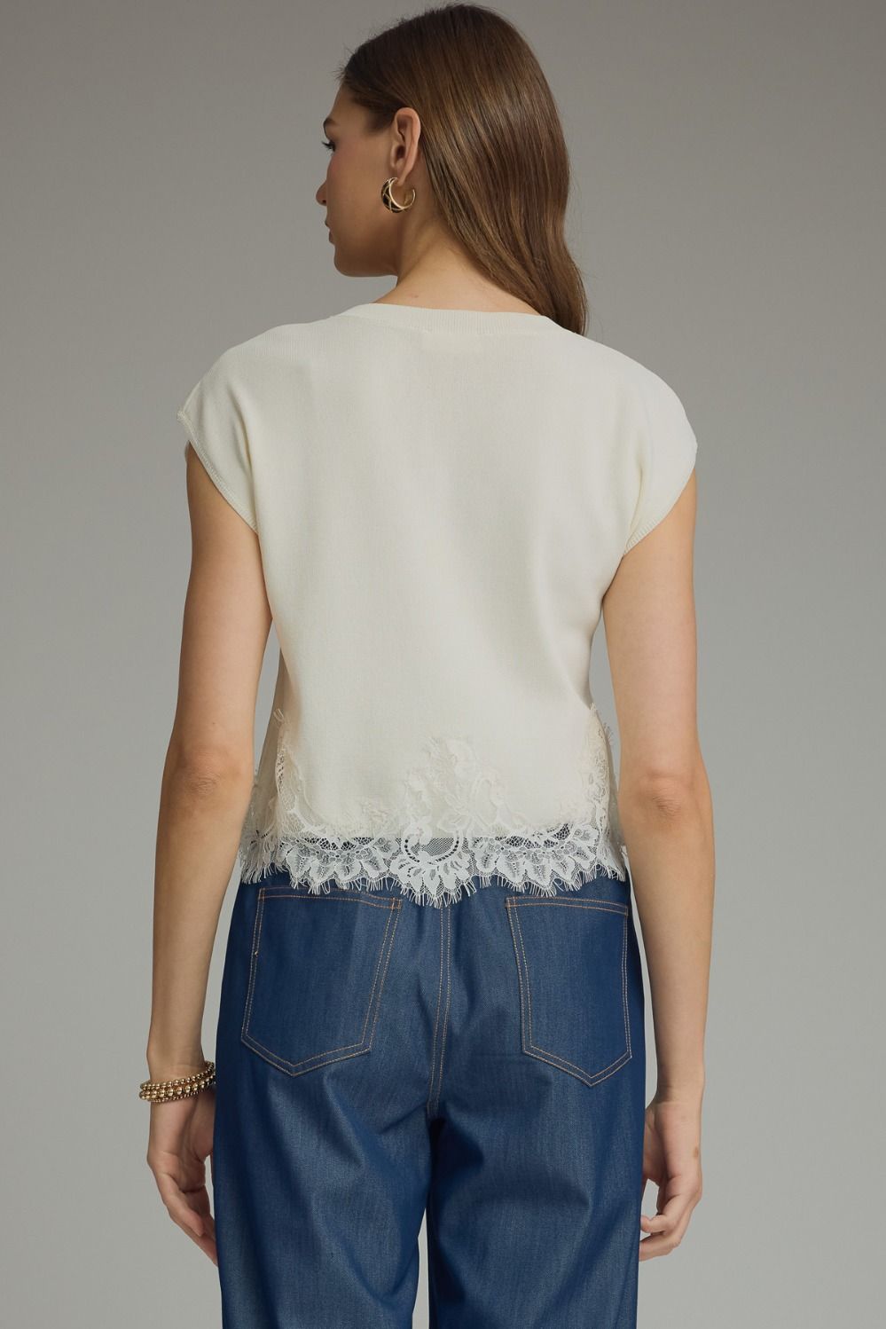 Natalie Lace Trim Top