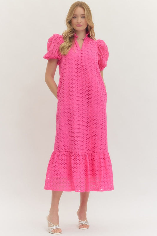Pink Paradise Midi Dress