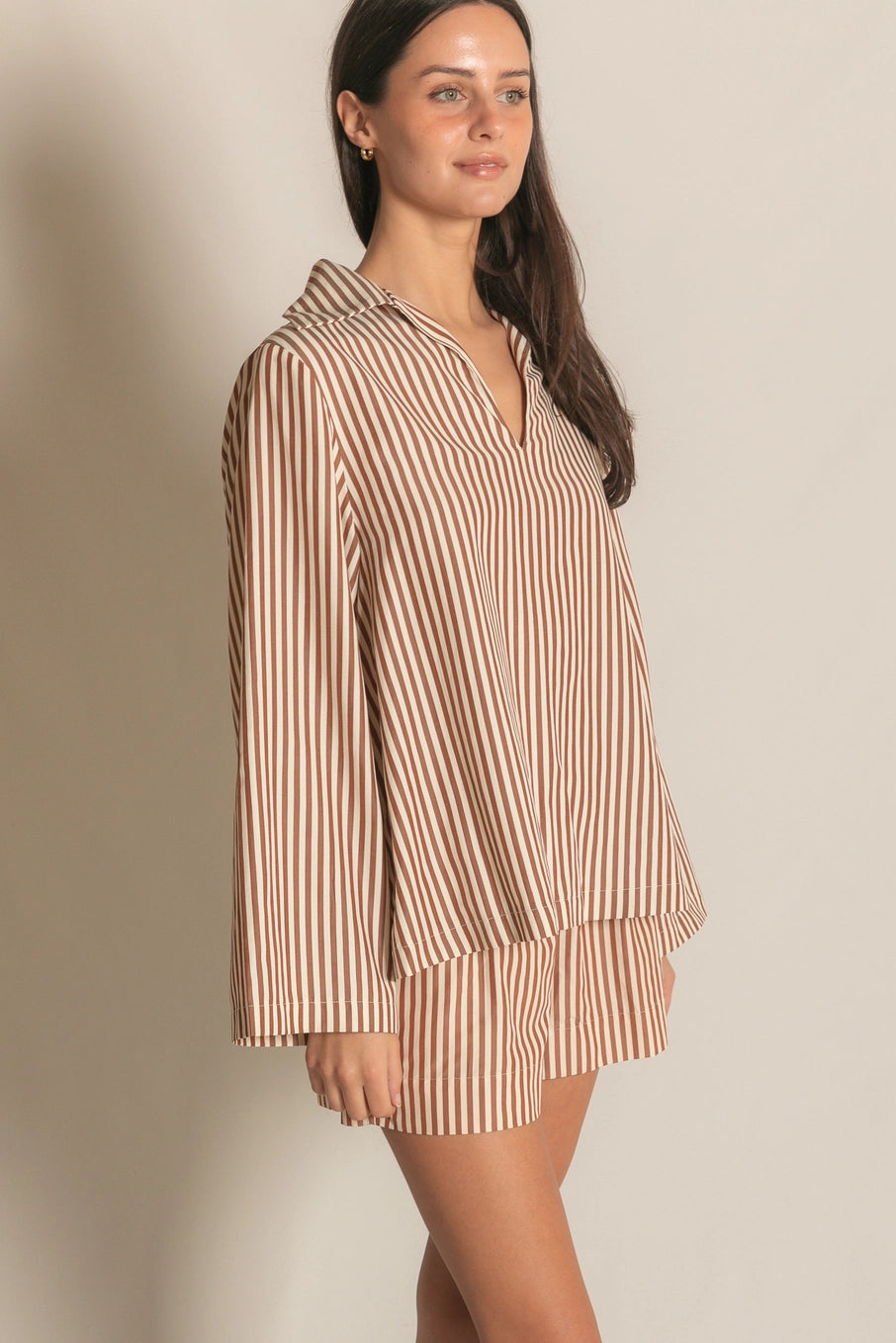 Iced Latte Striped Top