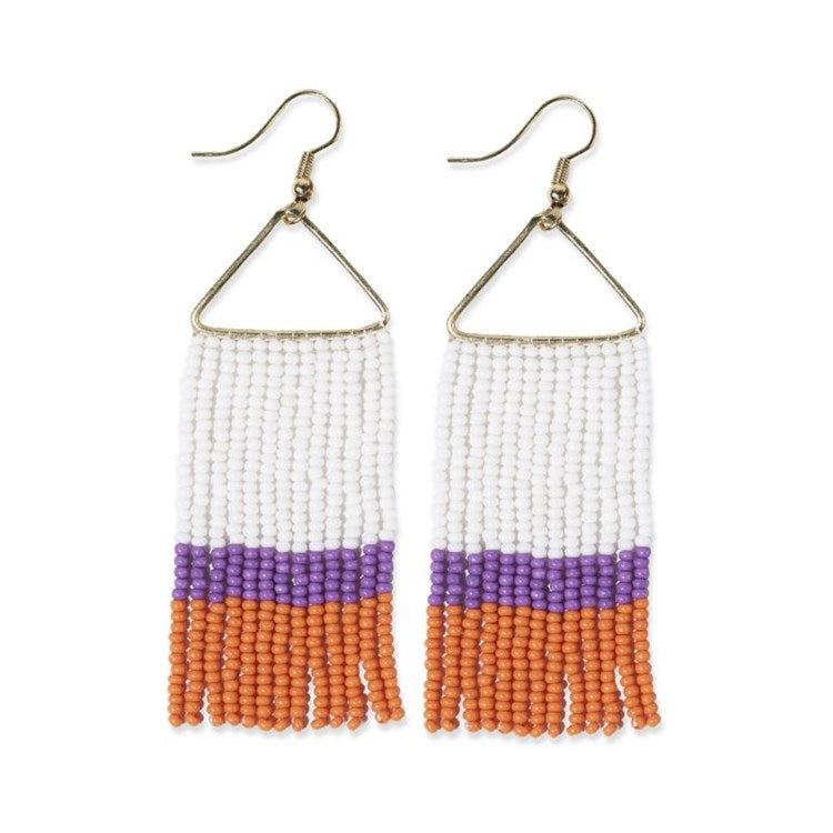 Whitney Orange + Purple Earrings