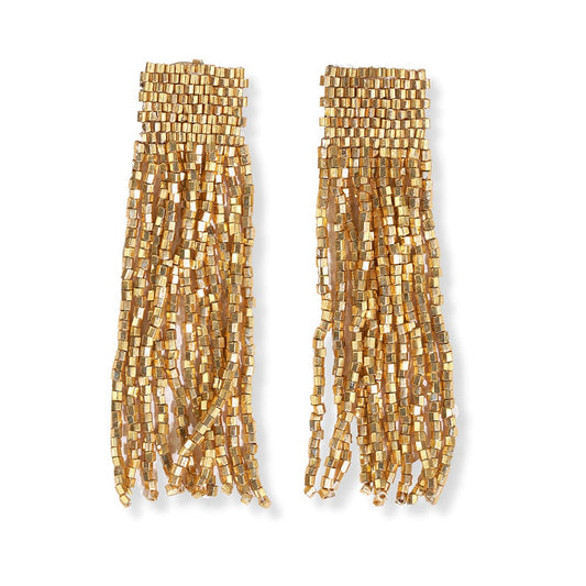 Marilyn Gold Fringe Earrings