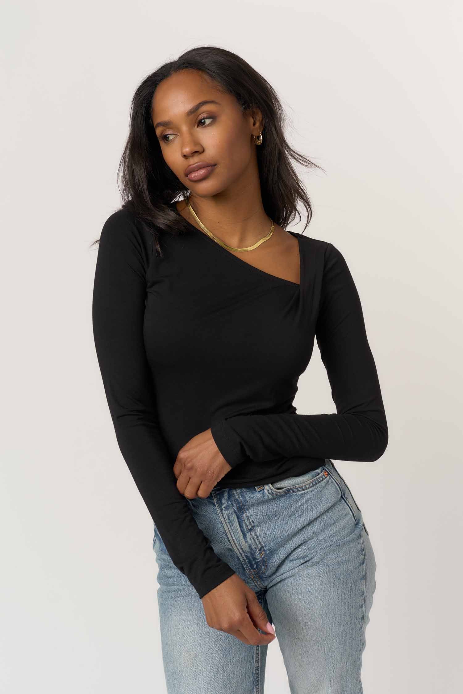 black long sleeve shirt 