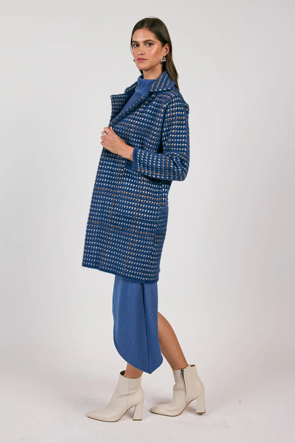 Marceau Houndstooth Coat