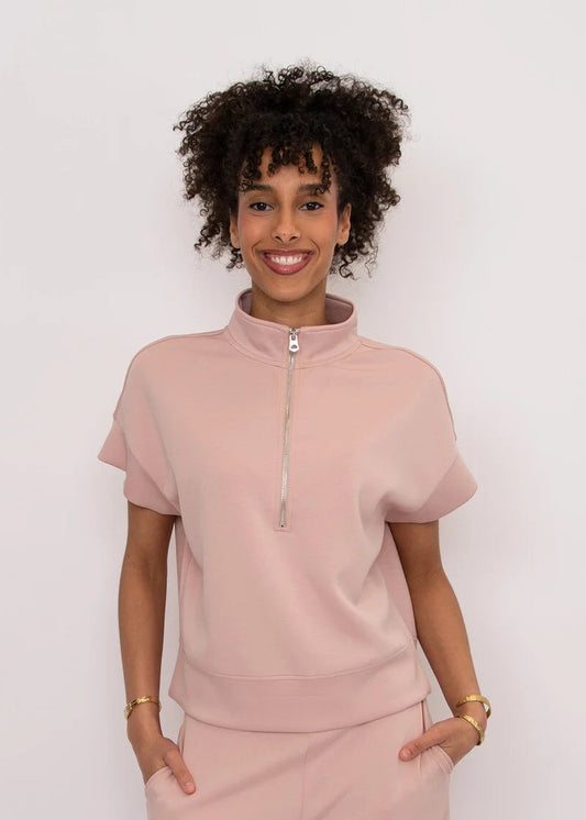 Dua Soft Knit Half Zip Top