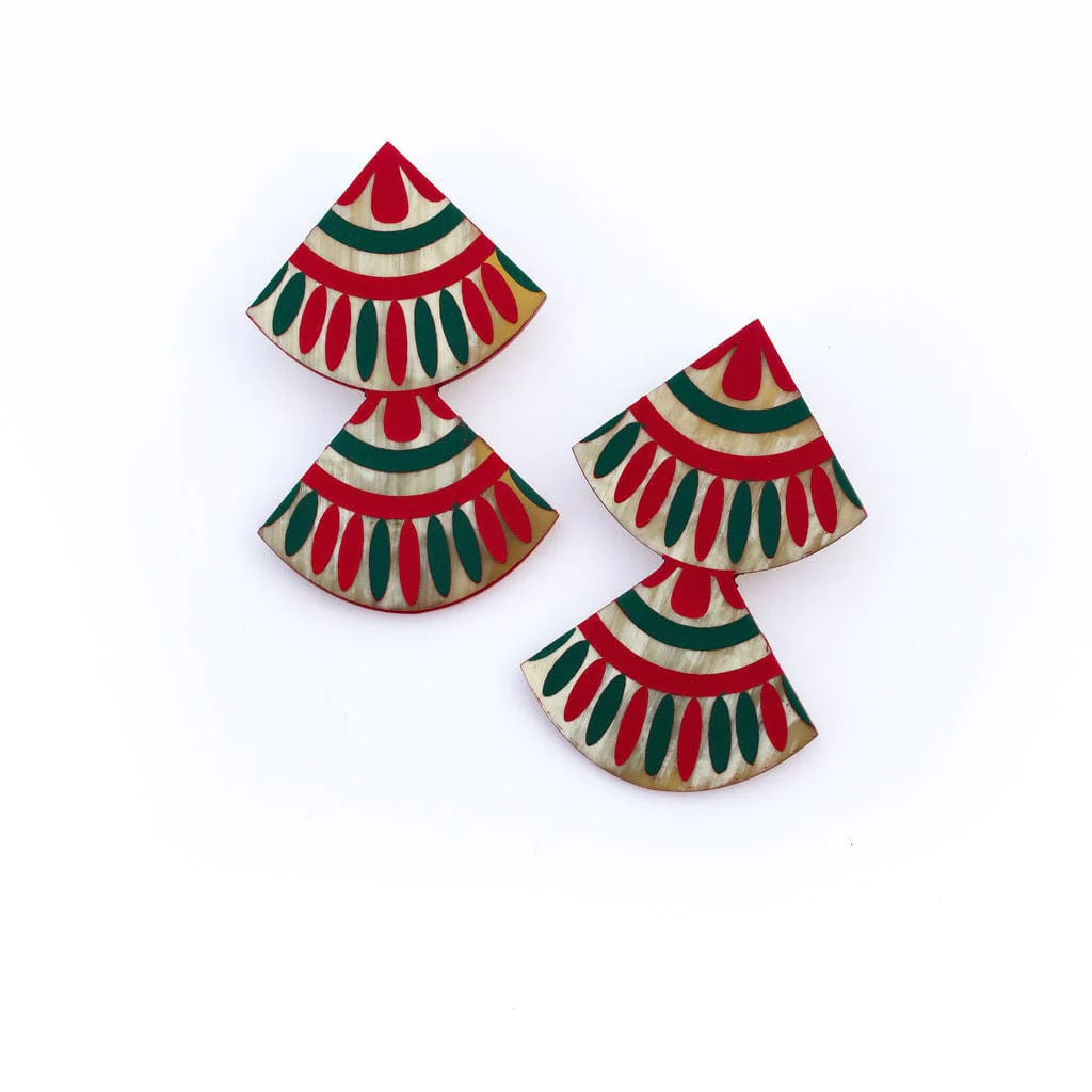 Navidad Double Tile Earrings