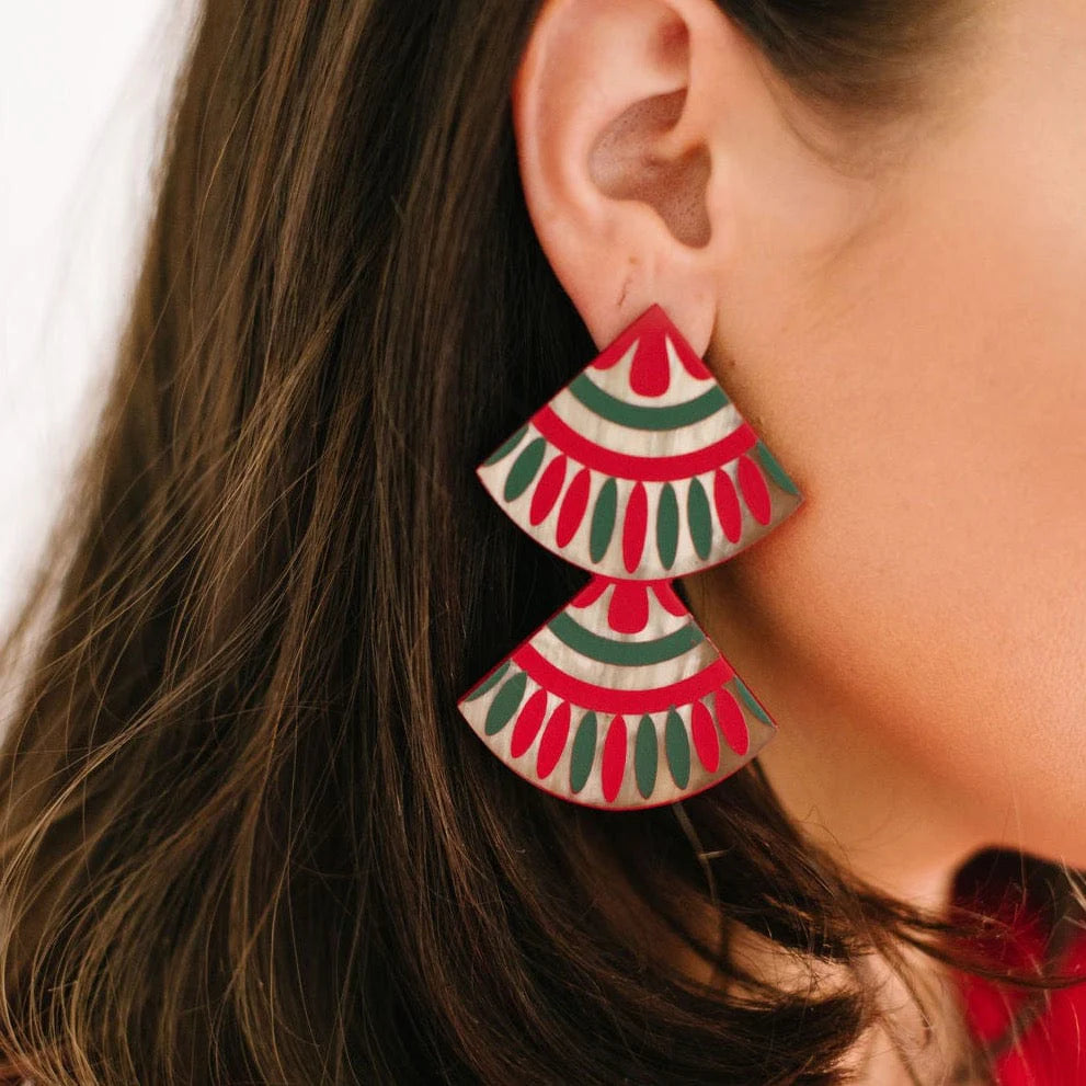 Navidad Double Tile Earrings