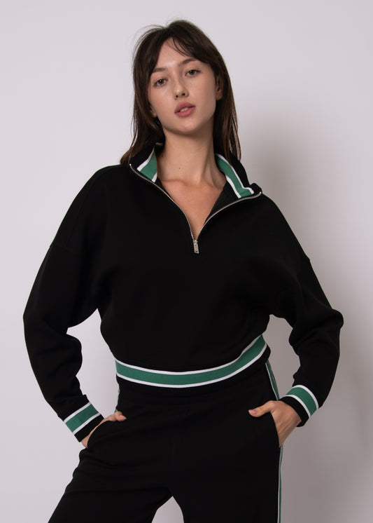 Marilyn Stripe Half Zip Pullover - FINAL SALE